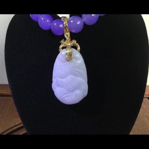 NWT 14K Jade Enhancer Pendant. - Picture 3 of 5